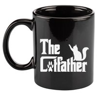 Retro The Cat Father Cat Lover Cat Dad Best Cat Meme 11oz C Handle Ceramic Mug