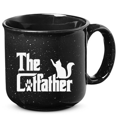 Retro The Cat Father Cat Lover Cat Dad Best Cat Meme 15oz Campfire Ceramic Mug