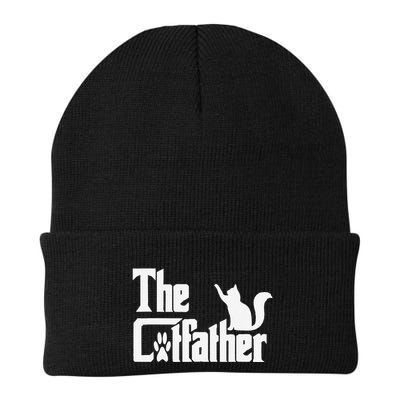 Retro The Cat Father Cat Lover Cat Dad Best Cat Meme Beanie
