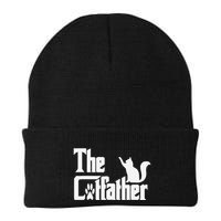 Retro The Cat Father Cat Lover Cat Dad Best Cat Meme Beanie