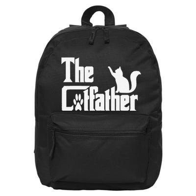 Retro The Cat Father Cat Lover Cat Dad Best Cat Meme 16 in Basic Backpack
