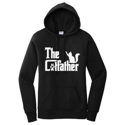 Retro The Cat Father Cat Lover Cat Dad Best Cat Meme Women's Pullover Hoodie