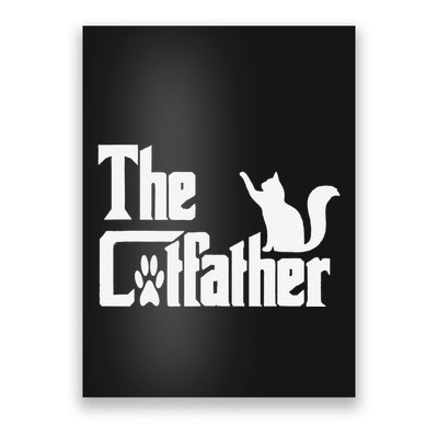Retro The Cat Father Cat Lover Cat Dad Best Cat Meme Poster