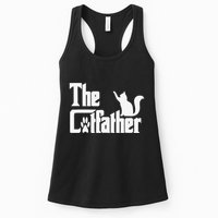 Retro The Cat Father Cat Lover Cat Dad Best Cat Meme Womens Tank Top