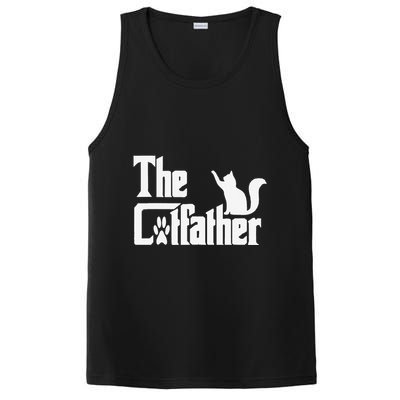 Retro The Cat Father Cat Lover Cat Dad Best Cat Meme PosiCharge Competitor Tank