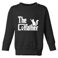 Retro The Cat Father Cat Lover Cat Dad Best Cat Meme Toddler Sweatshirt