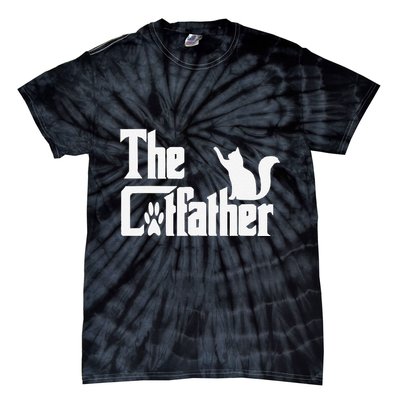 Retro The Cat Father Cat Lover Cat Dad Best Cat Meme Tie-Dye T-Shirt