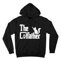Retro The Cat Father Cat Lover Cat Dad Best Cat Meme Tall Hoodie