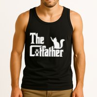 Retro The Cat Father Cat Lover Cat Dad Best Cat Meme Tank Top