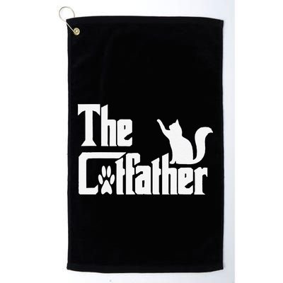 Retro The Cat Father Cat Lover Cat Dad Best Cat Meme Golf Towel