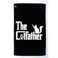 Retro The Cat Father Cat Lover Cat Dad Best Cat Meme Golf Towel