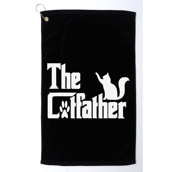 Retro The Cat Father Cat Lover Cat Dad Best Cat Meme Golf Towel