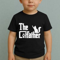 Retro The Cat Father Cat Lover Cat Dad Best Cat Meme Toddler T-Shirt