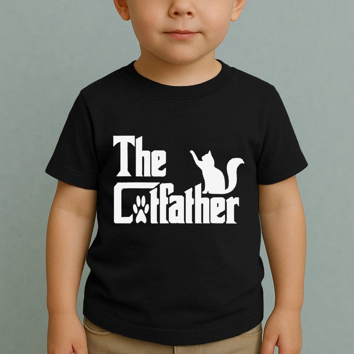 Retro The Cat Father Cat Lover Cat Dad Best Cat Meme Toddler T-Shirt
