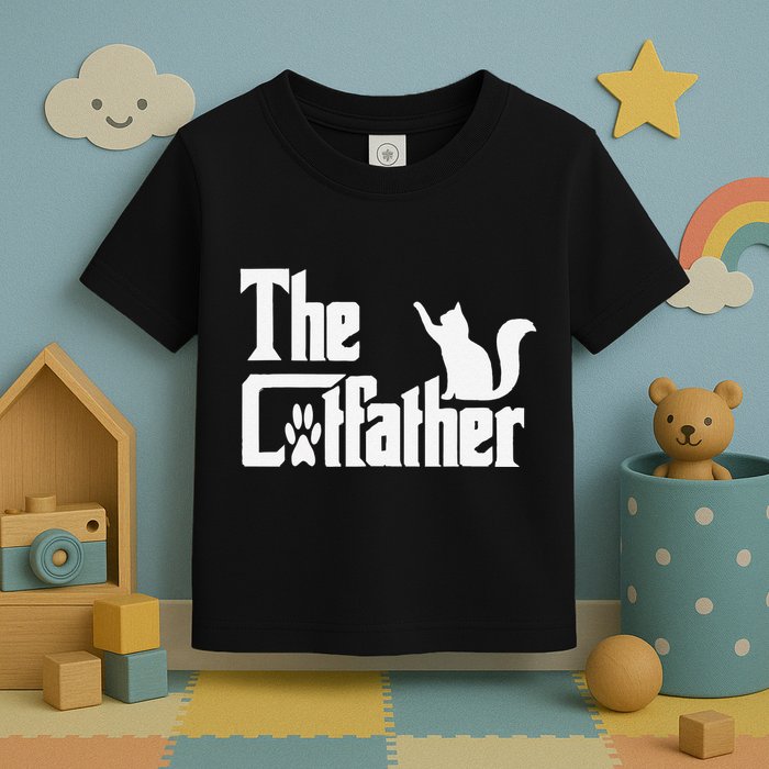 Retro The Cat Father Cat Lover Cat Dad Best Cat Meme Toddler T-Shirt
