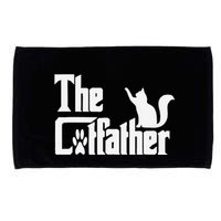 Retro The Cat Father Cat Lover Cat Dad Best Cat Meme Microfiber Hand Towel