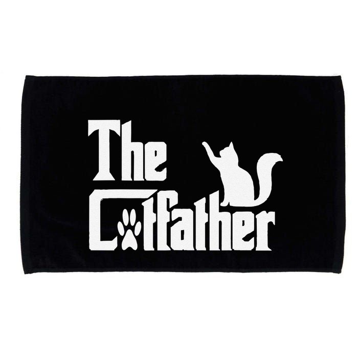 Retro The Cat Father Cat Lover Cat Dad Best Cat Meme Microfiber Hand Towel