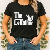 Retro The Cat Father Cat Lover Cat Dad Best Cat Meme Womens T-Shirt