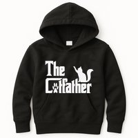 Retro The Cat Father Cat Lover Cat Dad Best Cat Meme Kids Hoodie