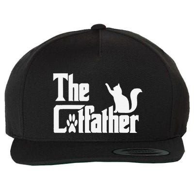 Retro The Cat Father Cat Lover Cat Dad Best Cat Meme Wool Snapback Cap