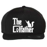 Retro The Cat Father Cat Lover Cat Dad Best Cat Meme Wool Snapback Cap