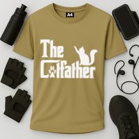 Retro The Cat Father Cat Lover Cat Dad Best Cat Meme Performance Shirt