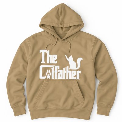 Retro The Cat Father Cat Lover Cat Dad Best Cat Meme Hoodie