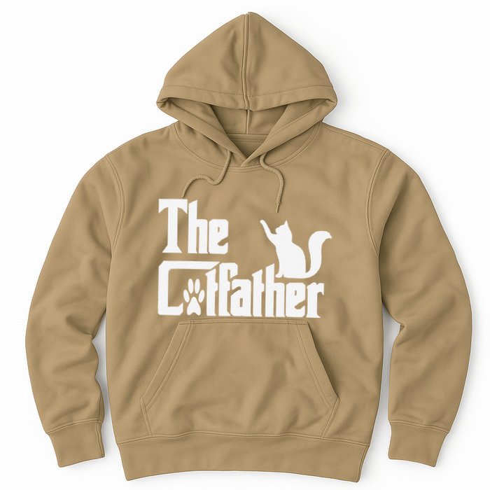 Retro The Cat Father Cat Lover Cat Dad Best Cat Meme Hoodie
