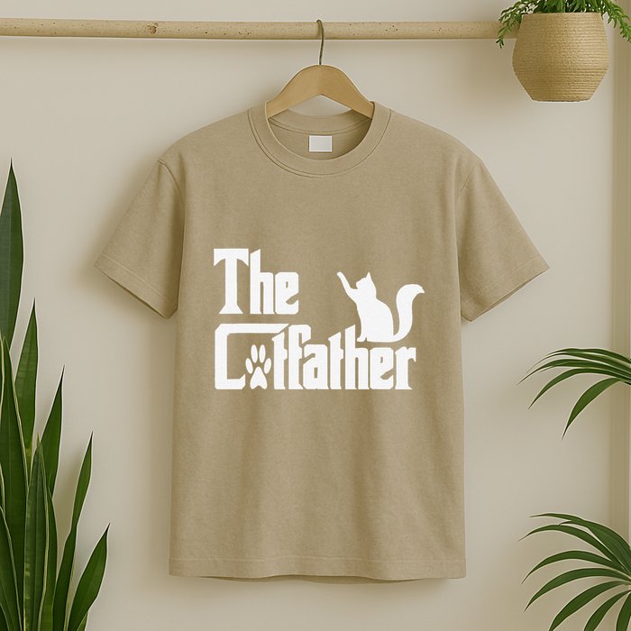 Retro The Cat Father Cat Lover Cat Dad Best Cat Meme T-Shirt