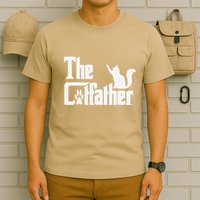 Retro The Cat Father Cat Lover Cat Dad Best Cat Meme T-Shirt
