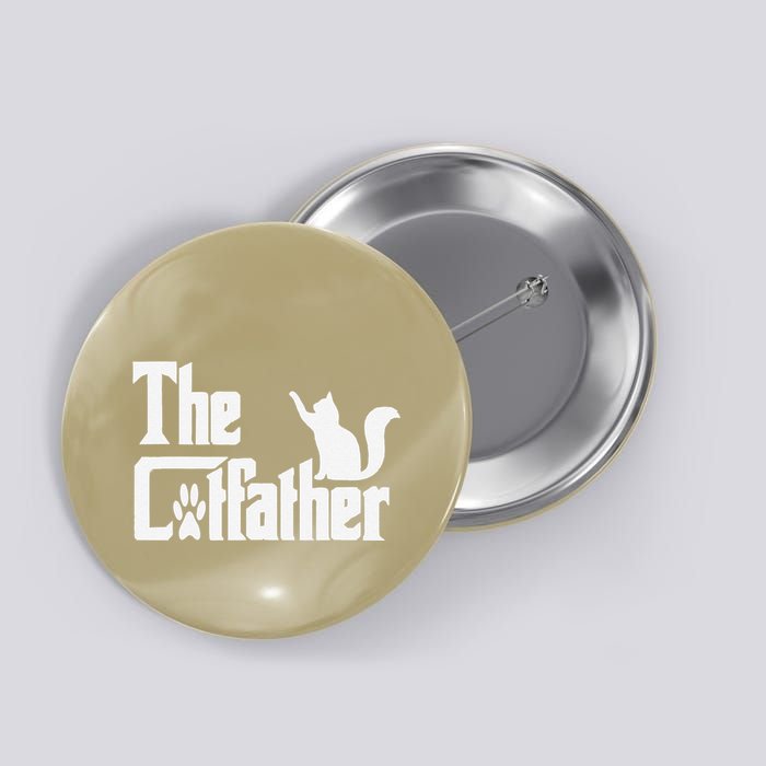 Retro The Cat Father Cat Lover Cat Dad Best Cat Meme Button