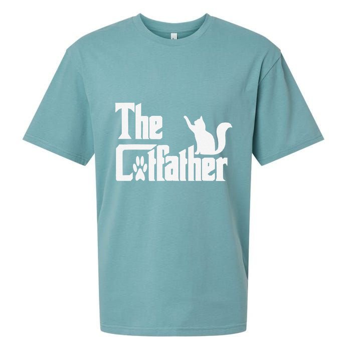 Retro The Cat Father Cat Lover Cat Dad Best Cat Meme Sueded Cloud Jersey T-Shirt