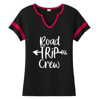 Road Trip Crew Gift Ladies Halftime Notch Neck Tee