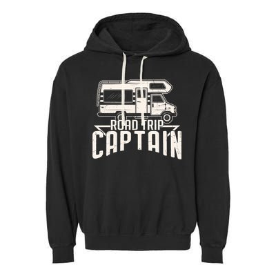 Road Trip Captain RV Summer Garment-Dyed Fleece Hoodie