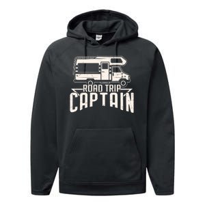 Road Trip Captain RV Summer Performance Fleece Hoodie