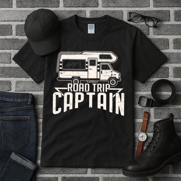 Road Trip Captain RV Summer Tall T-Shirt