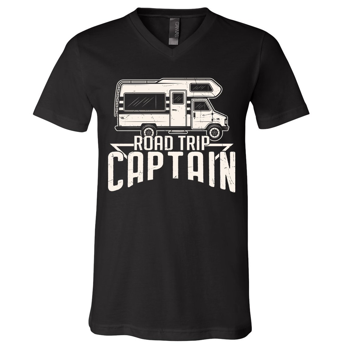 Road Trip Captain RV Summer V-Neck T-Shirt
