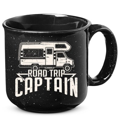 Road Trip Captain RV Summer 15oz Campfire Ceramic Mug