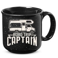 Road Trip Captain RV Summer 15oz Campfire Ceramic Mug