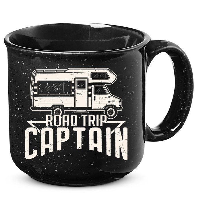 Road Trip Captain RV Summer 15oz Campfire Ceramic Mug