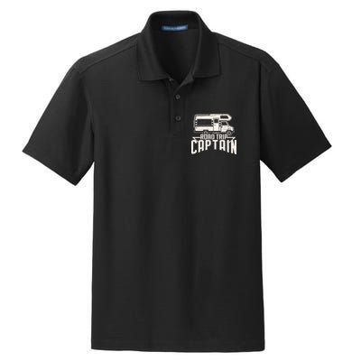 Road Trip Captain RV Summer Dry Zone Grid Polo