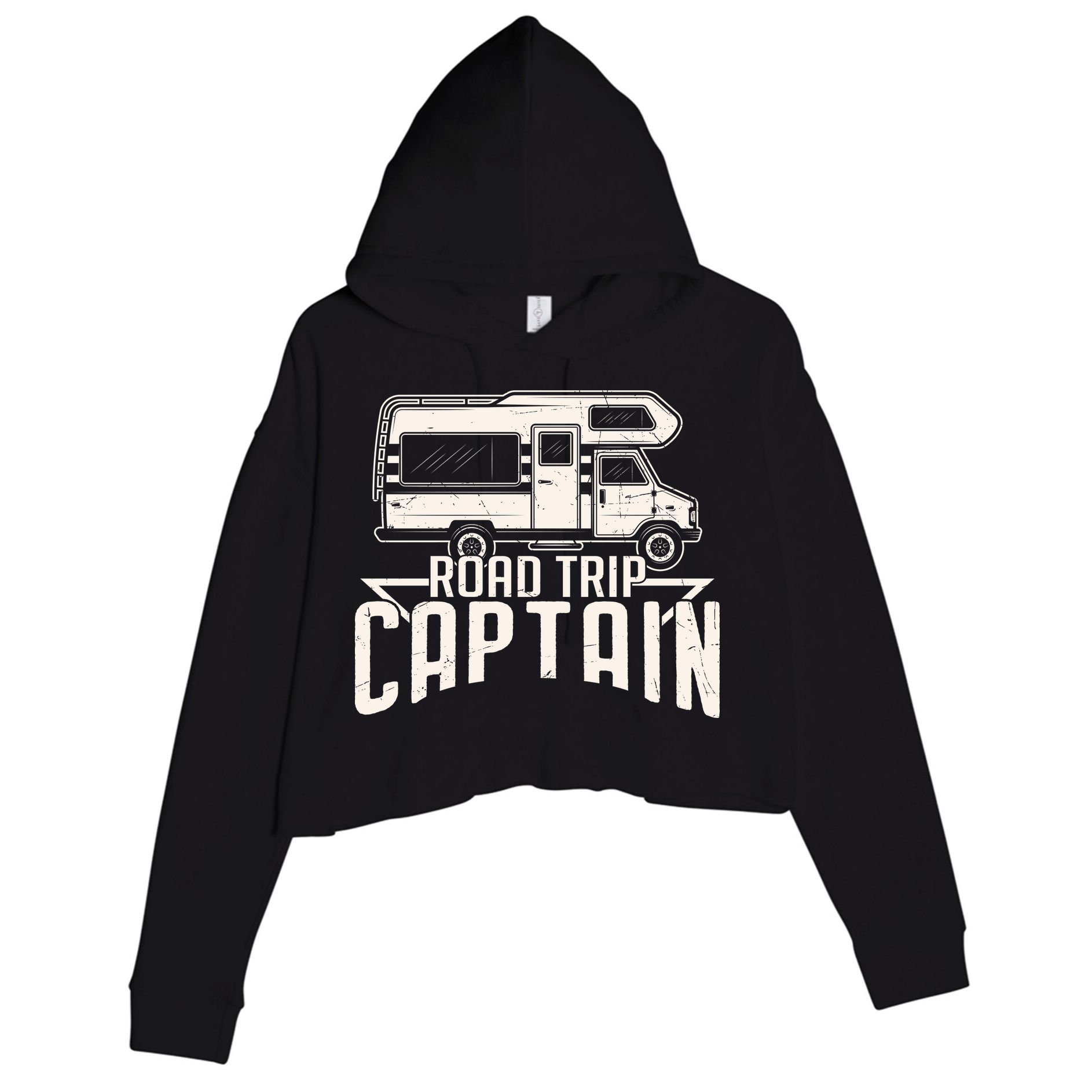 Road Trip Captain RV Summer Crop Fleece Hoodie