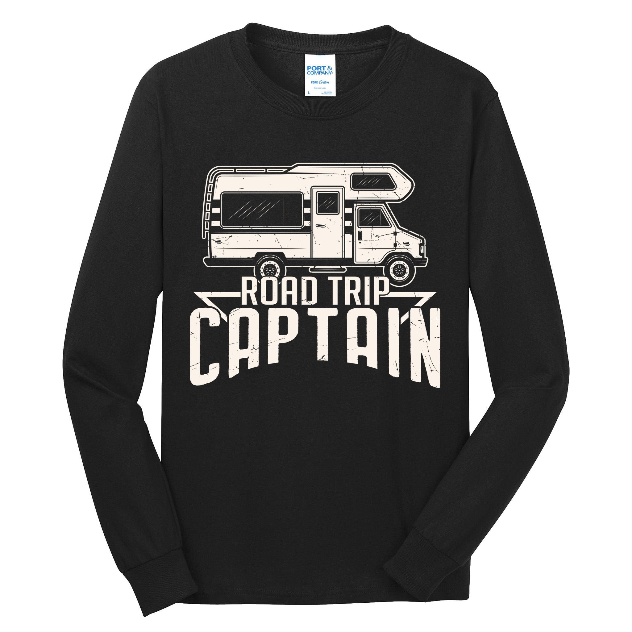 Road Trip Captain RV Summer Tall Long Sleeve T-Shirt