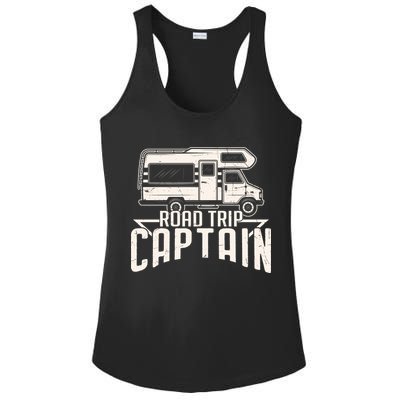 Road Trip Captain RV Summer Ladies PosiCharge Competitor Racerback Tank