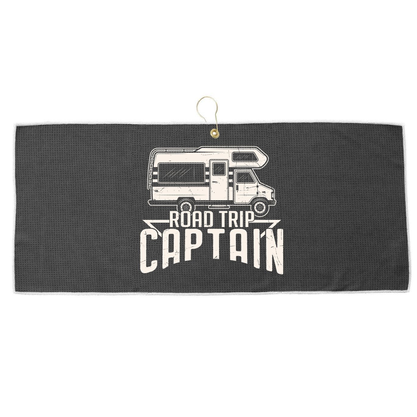 Road Trip Captain RV Summer Large Microfiber Waffle Golf Towel