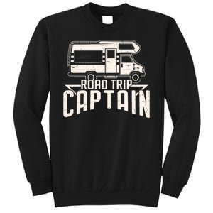 Road Trip Captain RV Summer Tall Sweatshirt