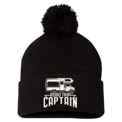 Road Trip Captain RV Summer Pom Pom 12in Knit Beanie