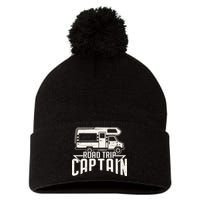 Road Trip Captain RV Summer Pom Pom 12in Knit Beanie