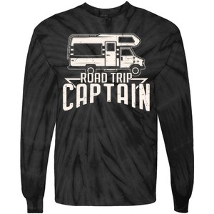 Road Trip Captain RV Summer Tie-Dye Long Sleeve Shirt