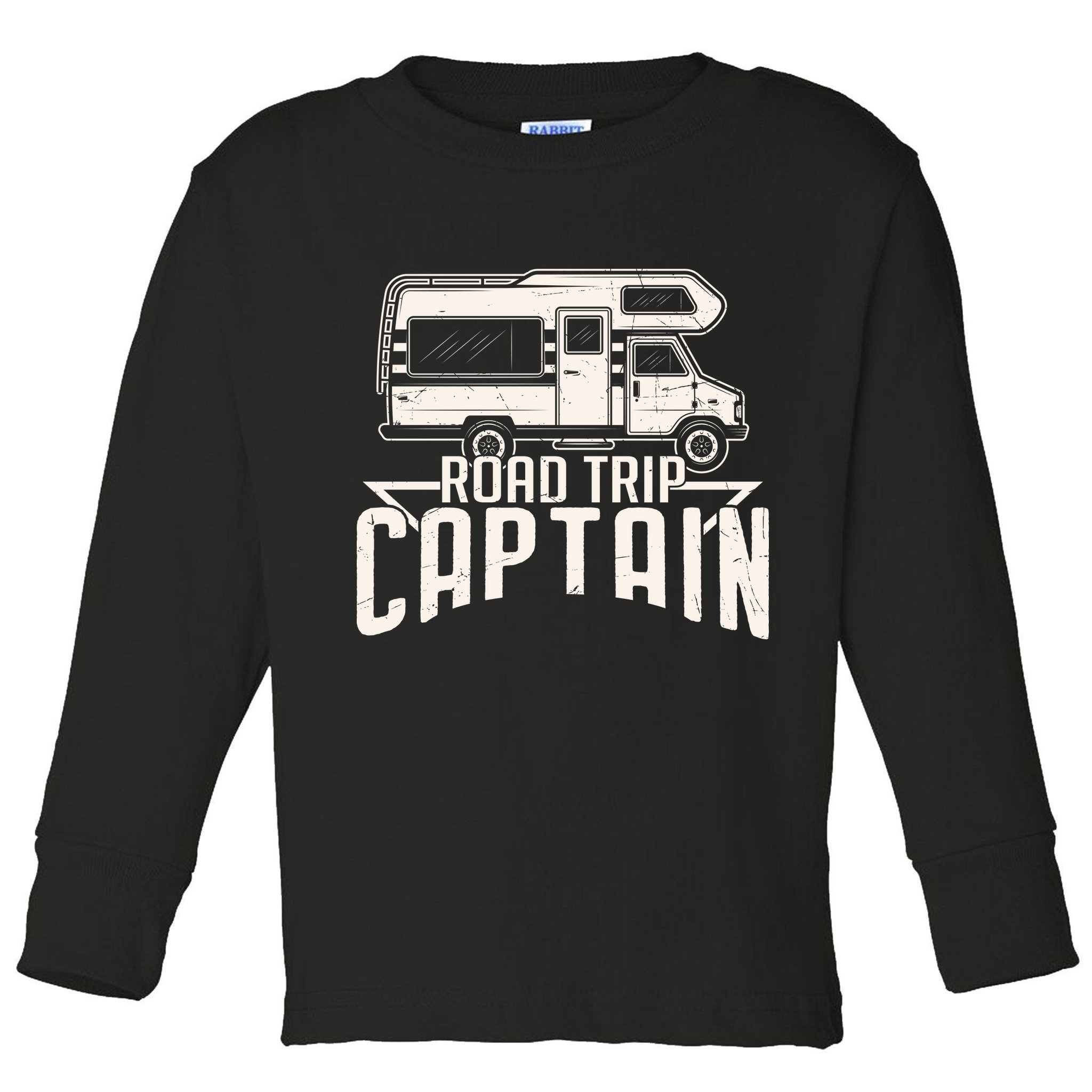 Road Trip Captain RV Summer Toddler Long Sleeve Shirt